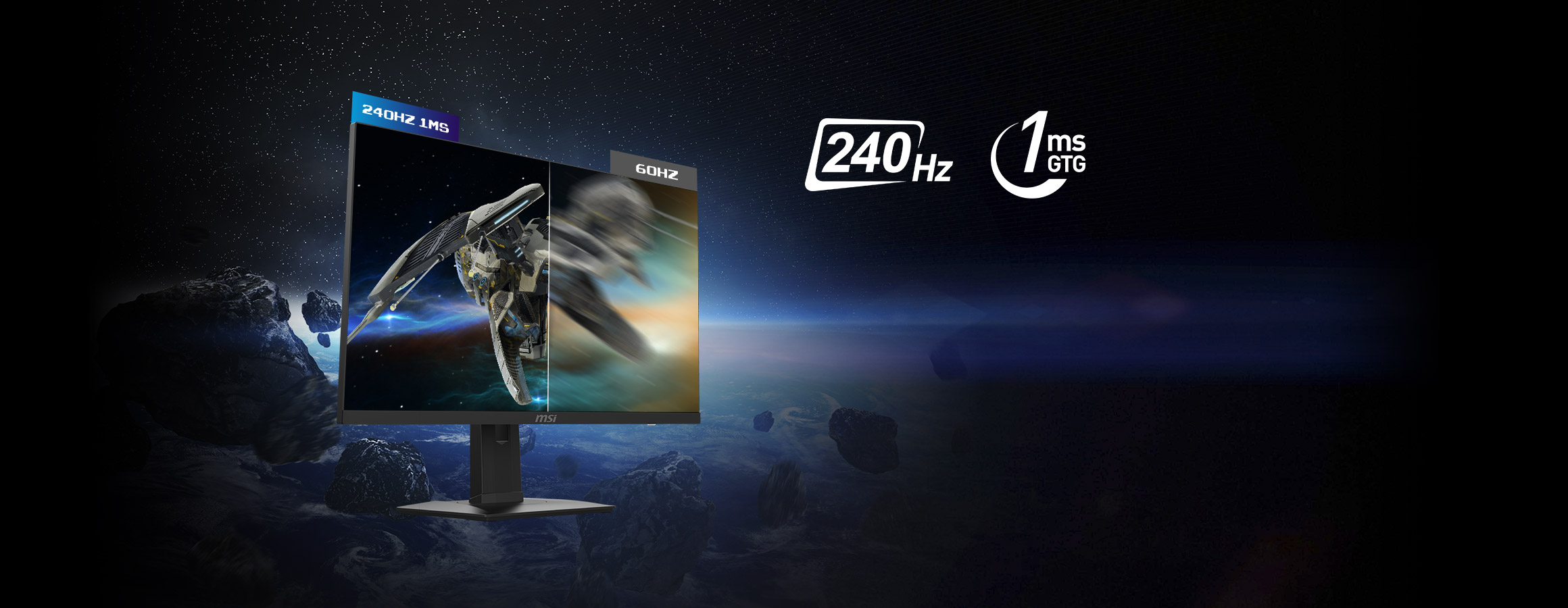 MSI 27" 240 Hz Rapid IPS QHD Gaming Monitor G-Sync Compatible 2560 X ...